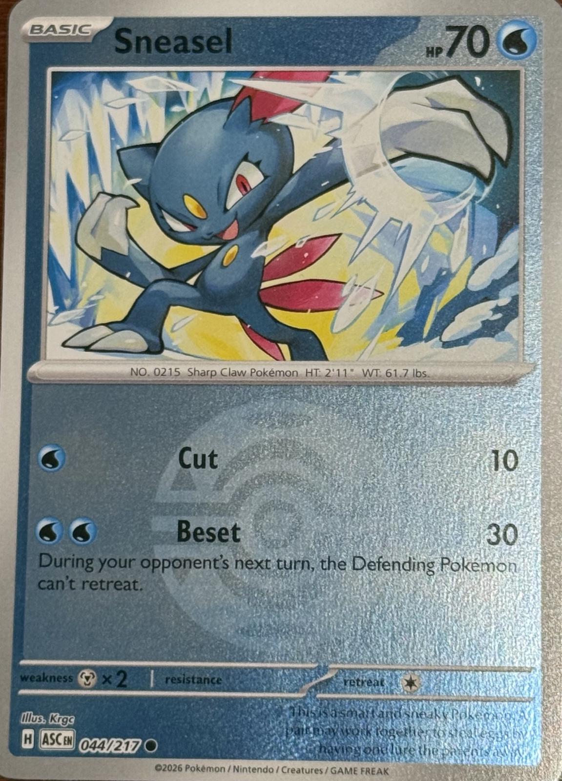 Ascended Heroes Sneasel [Ball] Pokémon card
